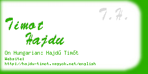 timot hajdu business card